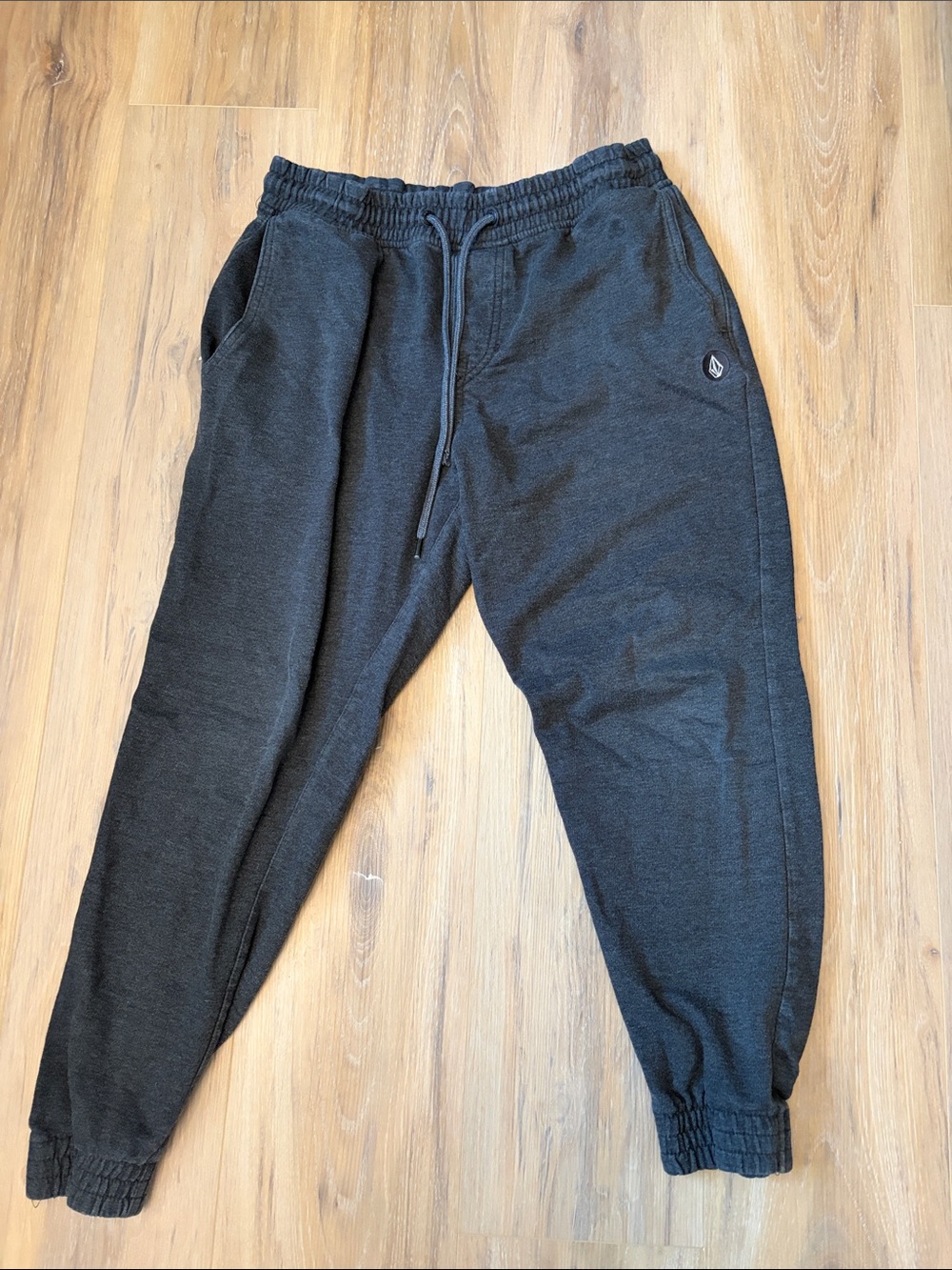 Volcom Men's Charcoal Drawstring Joggers